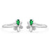 Zarkan The Green Bee Silver Toe Rings
