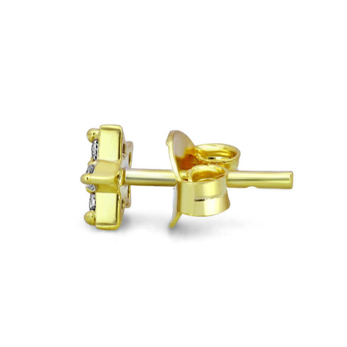 Zarkan Golden Star 925 Silver Studs