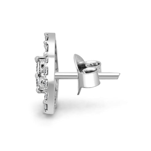 Zarkan Triangular Arc Micro Studs