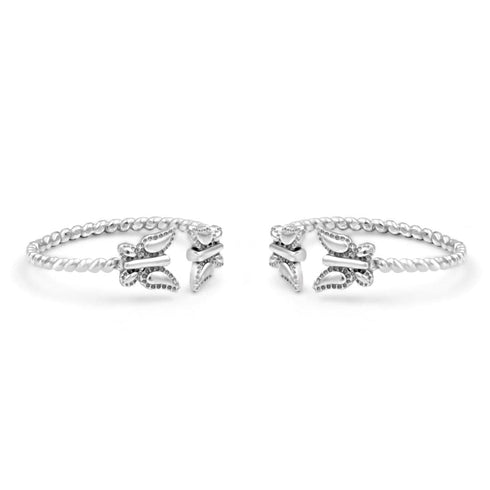 Zarkan Pair Perfection Silver Toe Rings