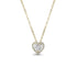 Zarkan Gold Love Heart Solitaire Jewelry Set