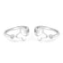 Zarkan The Belle Butterfly Silver Toe Rings