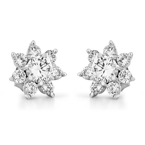 Zarkan Bright Bloom Silver Jewelry Set