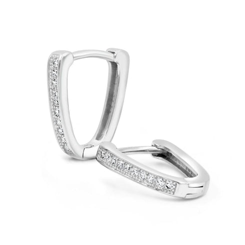 Zarkan Horseshoe Hoop Silver Earrings