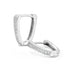 Zarkan Horseshoe Hoop Silver Earrings