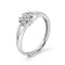 Zarkan Zircon Flower 925 Silver Ring