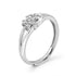Zarkan Zircon Flower 925 Silver Ring