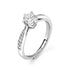 Moissanite Diamond .8 Carat Stone Statement Silver Ring for women - Free Size