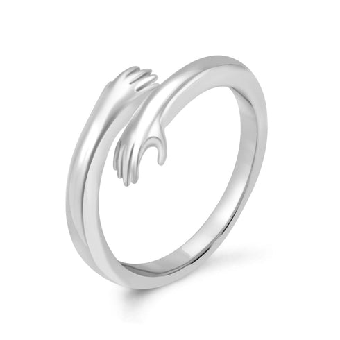 Zarkan Cozy Hug Pure Silver Ring