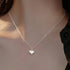 925 Silver Cute Punch Heart Necklace With Chain