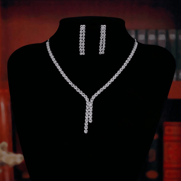 Hallmark Silver Office Party Evening Night Jewelry Set