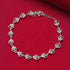 Hallmark Sterling Silver American Diamond Heart Bracelet