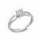 Beauty Of Minimal Sterling Silver Solitaire Ring