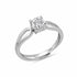 Beauty Of Minimal Sterling Silver Solitaire Ring