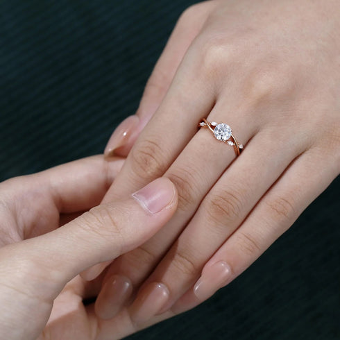 Hallmark Silver Eternal Embrace Split Shank Engagement Ring