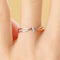 Hallmark Silver Luxurious Twin Knot Gold Plated Ring For Couple Anniversary Gift