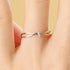 Hallmark Silver Luxurious Twin Knot Gold Plated Ring For Couple Anniversary Gift