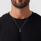 Hallmark Silver Anchor Men Pendant Cuban Chain