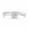 Elegant Minimal Solitaire Sterling Silver Ring