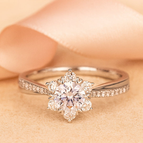 Zarkan 925 Hallmark  Silver Sparkle Of Love Adjustable Ring