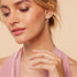 Zarkan American Diamond Round Rays 925 Silver Ring