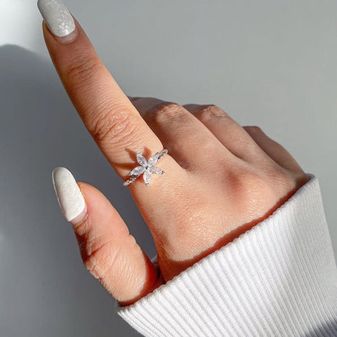 Hallmark Silver Blossom Elegance Ring