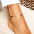 Hallmark Silver Gold Plated Snake Chain pair Anklet
