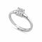 Fine Silver AD Solitaire Ring