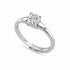 Fine Silver AD Solitaire Ring
