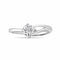 Minimal Pure Silver Solitaire Ring