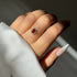 Hallmark Silver Red Vintage Halo Gold Plated Chain Ring
