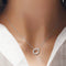 Hallmarked Silver Ring Love Pendant With Chain
