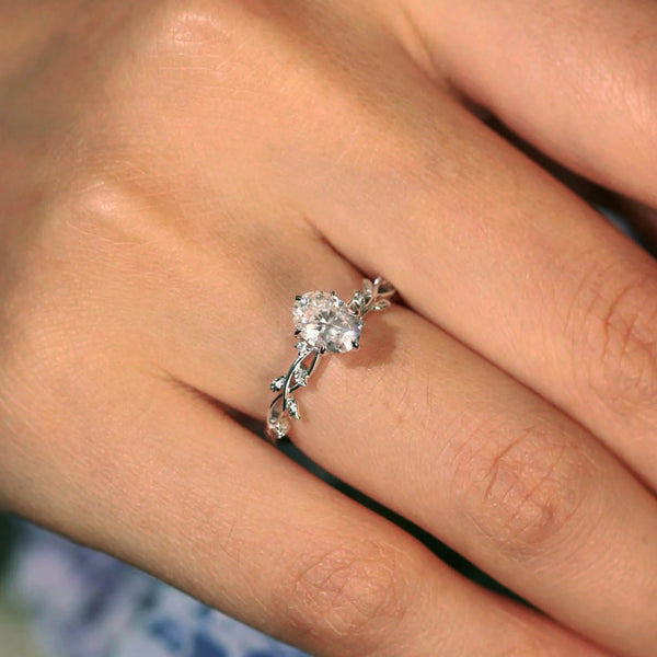 Hallmark Silver Everlasting Oval Cut Ring