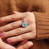 Zarkan 925 Silver Evil Eye Circle Pendant With Link Chain