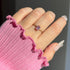 Hallmark Silver Oval Pink Self Love Gold Plated Chain Ring