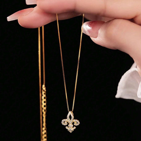 Hallmarked Silver Royal Gold Necklace With Link Chain