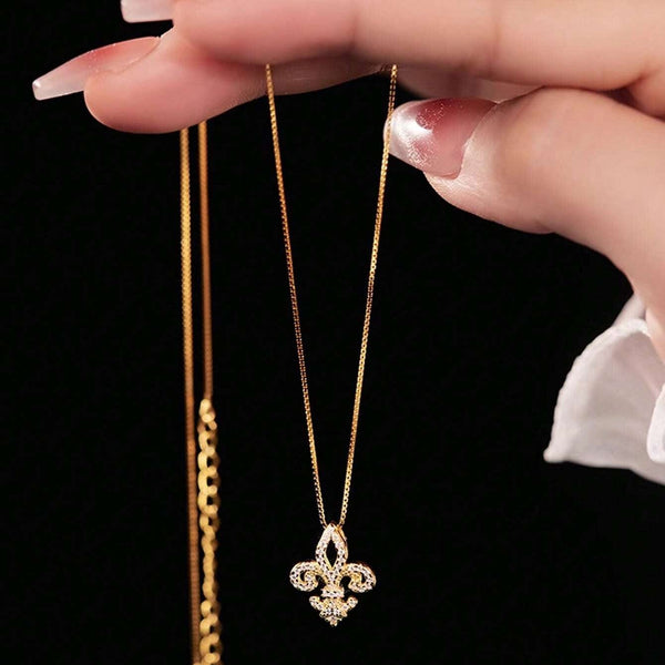 Hallmarked Silver Royal Gold Necklace With Link Chain