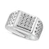 Zarkan 925 Silver American Diamond Ring For Men