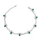 Zarkan 925 Silver Minimal Emerald Bracelet