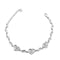 Zarkan 925 Silver Minimal Heart Link Bracelet