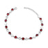 Zarkan 925 Silver Ruby Minimal Bracelet