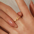 Hallmark Silver Simple Geometric Adjustable Open Ring For Women's Everyday ,Office Wear