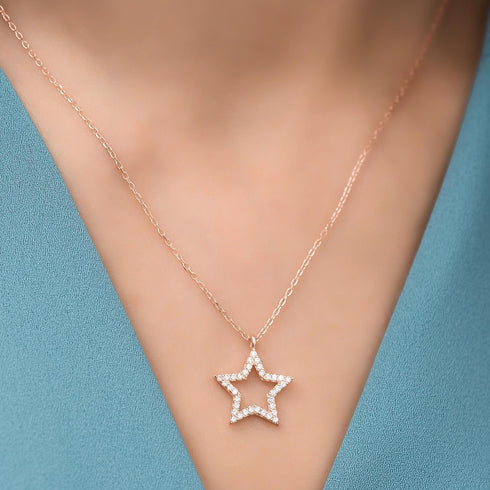 Hallmark Silver Twinkle Star Necklace