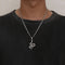 Hallmark Silver Snank Men Pendant Cuban Chain