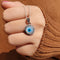 Zarkan 925 Silver Evil Eye Circle Pendant With Link Chain