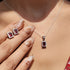 Zarkan Wine Treasure Box Silver Jewelry Set