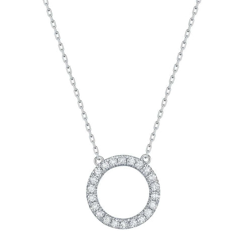 Hallmarked Silver Ring Love Pendant With Chain