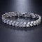 Hallmark Silver Crystal Leaves American Diamond Bracelet