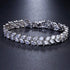 Hallmark Silver Crystal Leaves American Diamond Bracelet