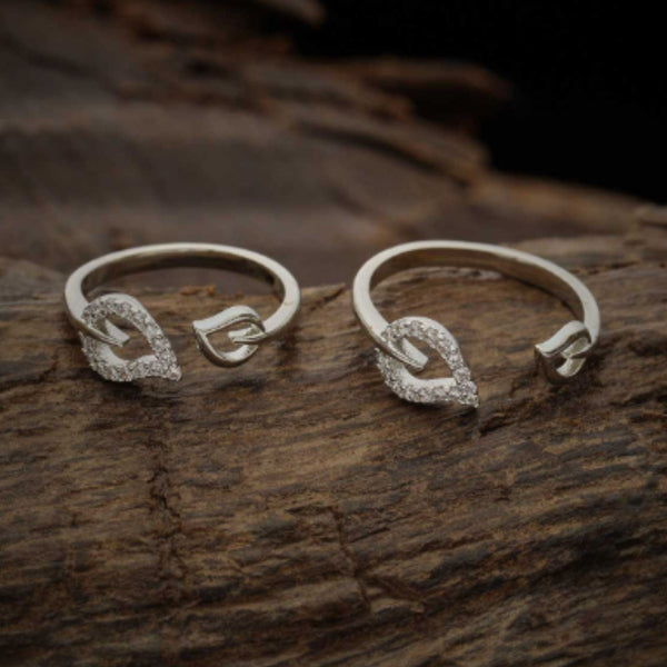 925 Hallmark Leaf Sterling Silver Toe Ring – Comfortable & Stylish Accessory